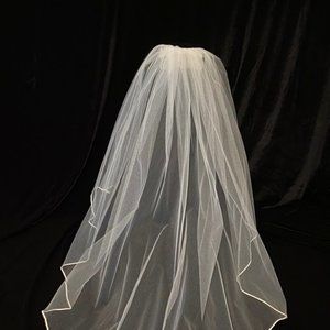 White bridal veil